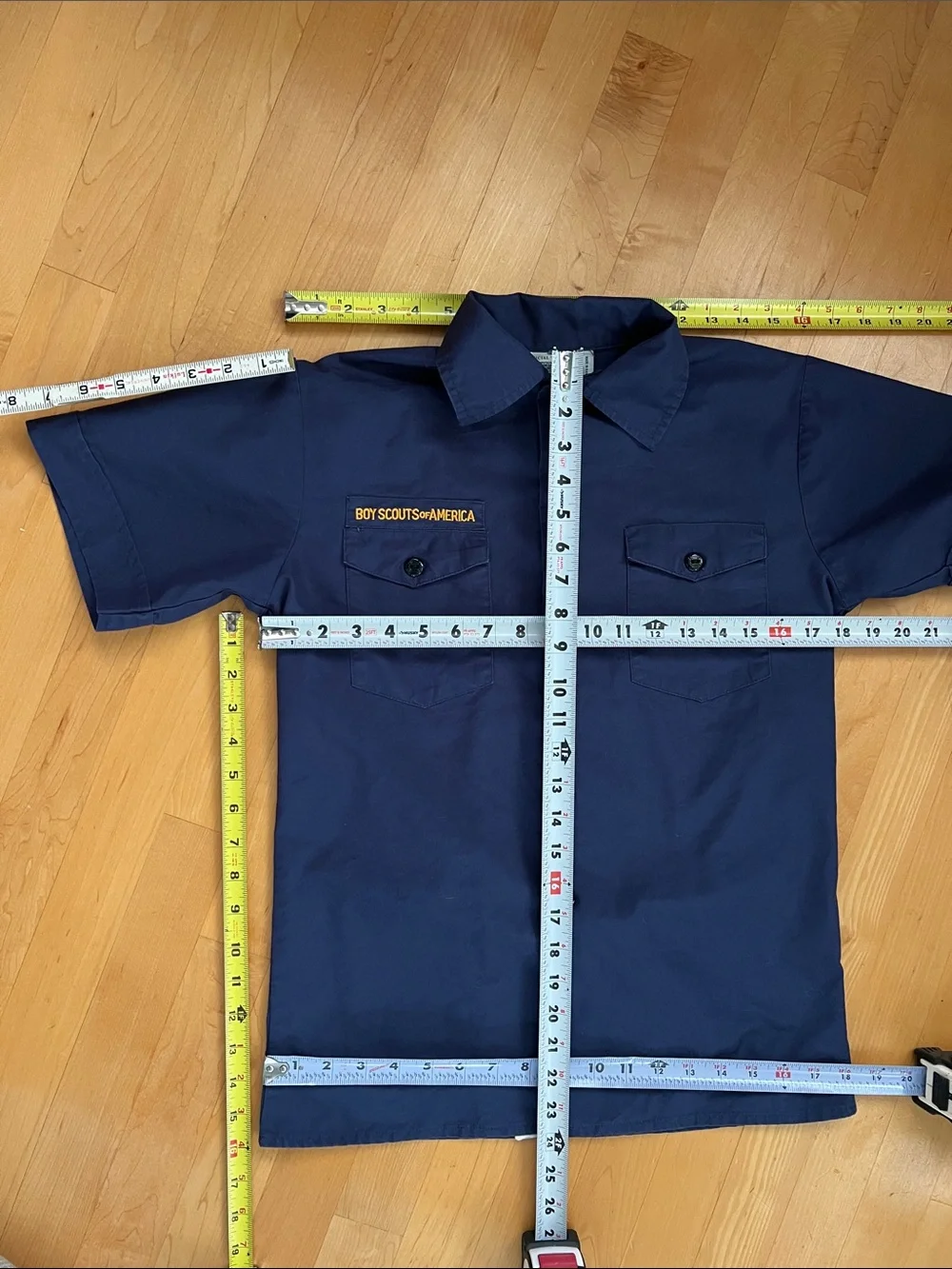 🇺🇸Short-Sleeve Cub Scout Class A Uniform Shirt | Boy Scouts of America Youth Lg